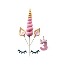 Load image into Gallery viewer, Unicorn Topper Set/Unicorn Number