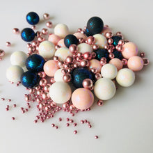 Load image into Gallery viewer, Edible Pearls/Black/white/Rose
