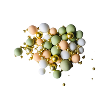 Load image into Gallery viewer, Edible pearls/peach/Green
