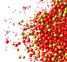 Load image into Gallery viewer, Red &amp; Gold Sprinkles/Pearls
